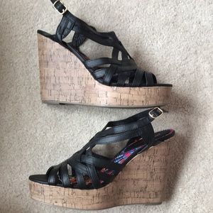 Black Wedges Madden NYC 9.5